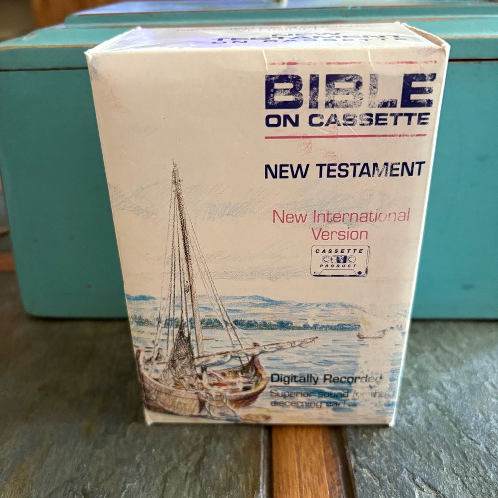 1991 Bible On Cassette New Testament Set Of 12 With Box